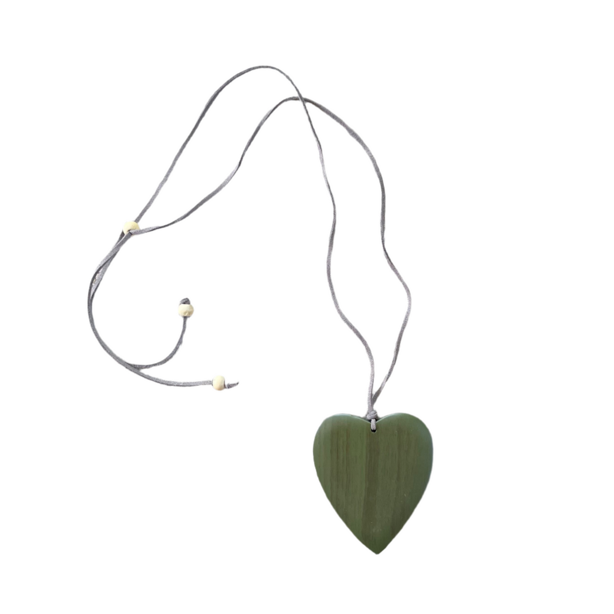 Simple Wooden Heart Necklace