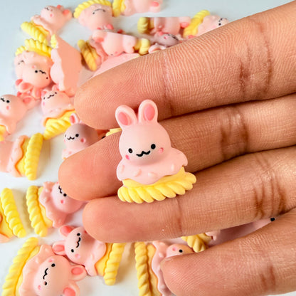 Breloques Lapin Crème pour Loisirs Créatifs