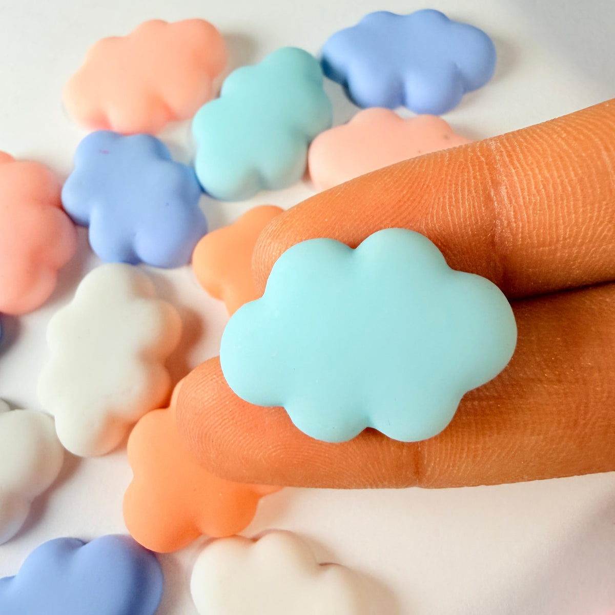 Breloques Nuages Plats pour Artisanat DIY