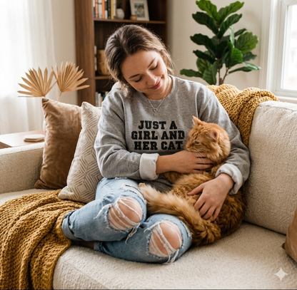 Juste une FILLE et son CHAT || ADULTE