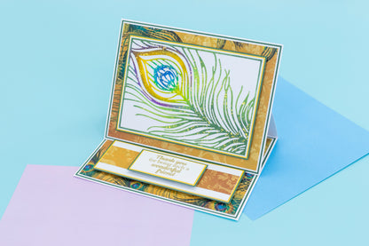 Graceful Plumes Luxury Linen Card Pack A4 