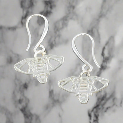 Boucles d'oreilles pendentifs éléphant en plaqué argent
