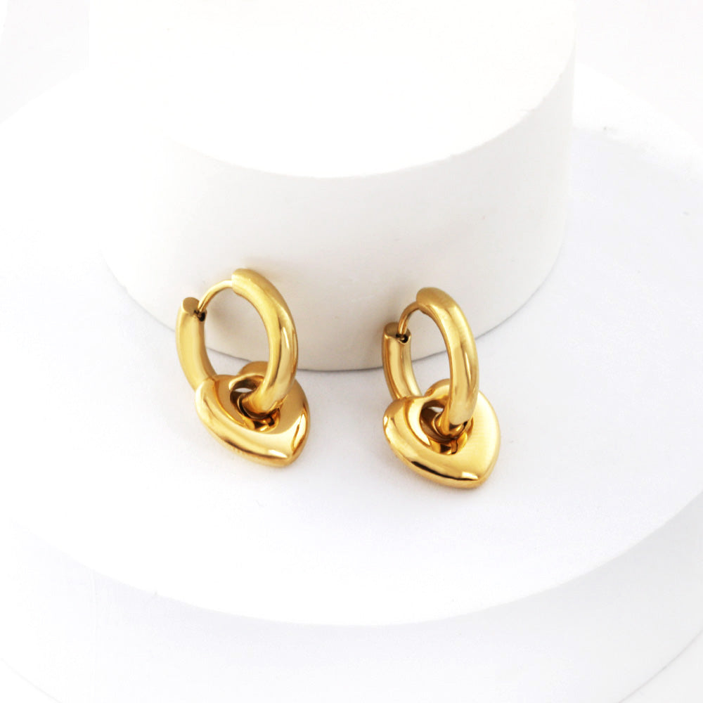 Boucles d'oreilles Charmes Cœurs Entrelacés