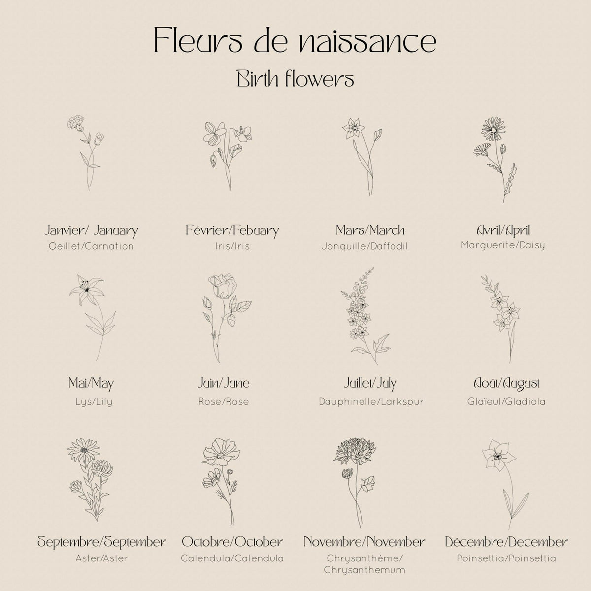 Les Fleurs - Octobre