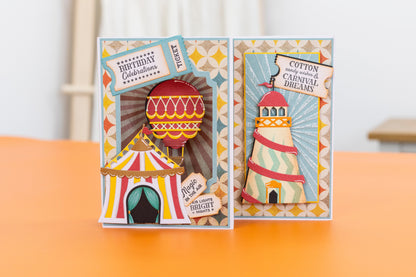 Vintage Carnival Stamp & Die - Ticket Fun