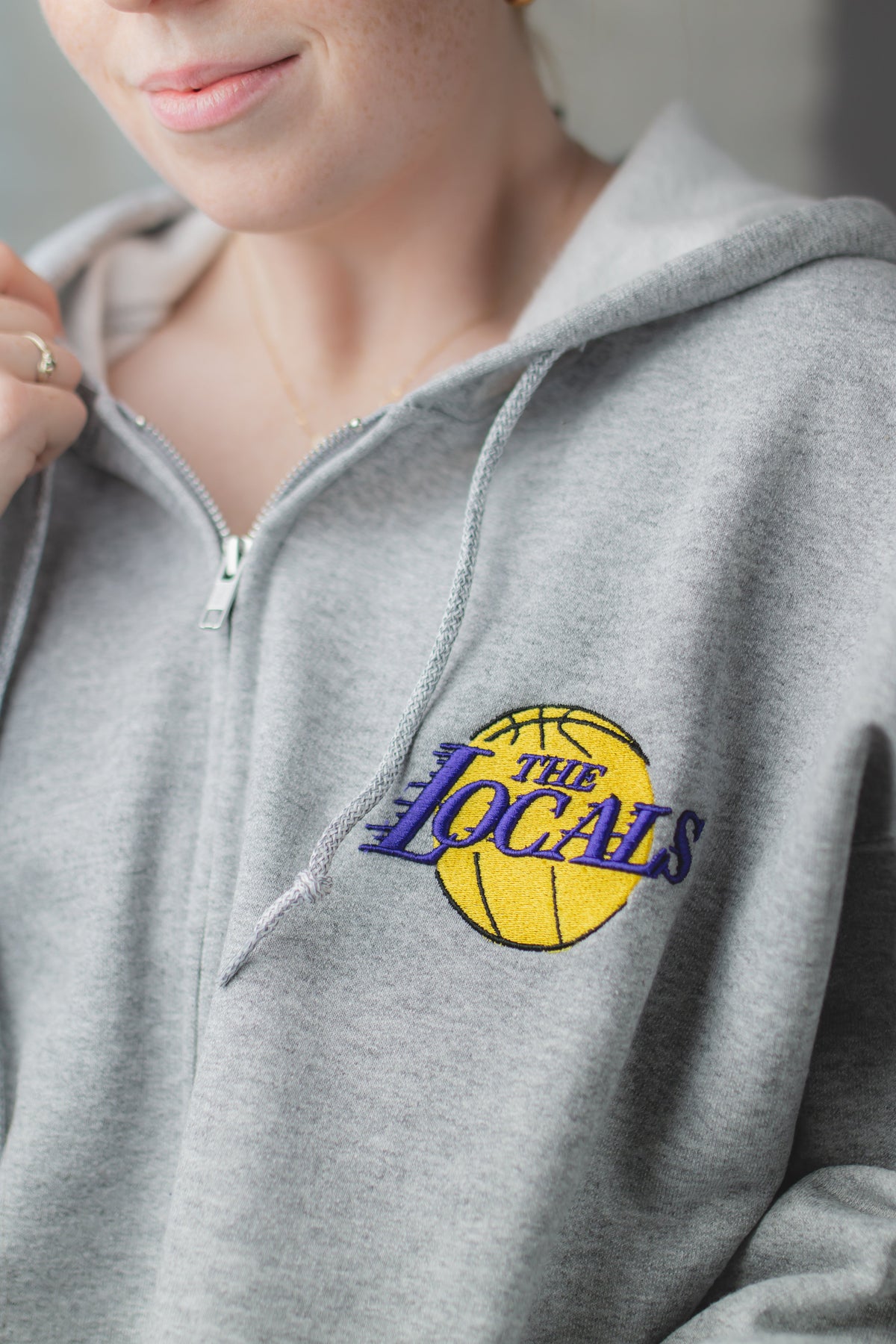 The Locals Basketball Zip-Up Hoodie