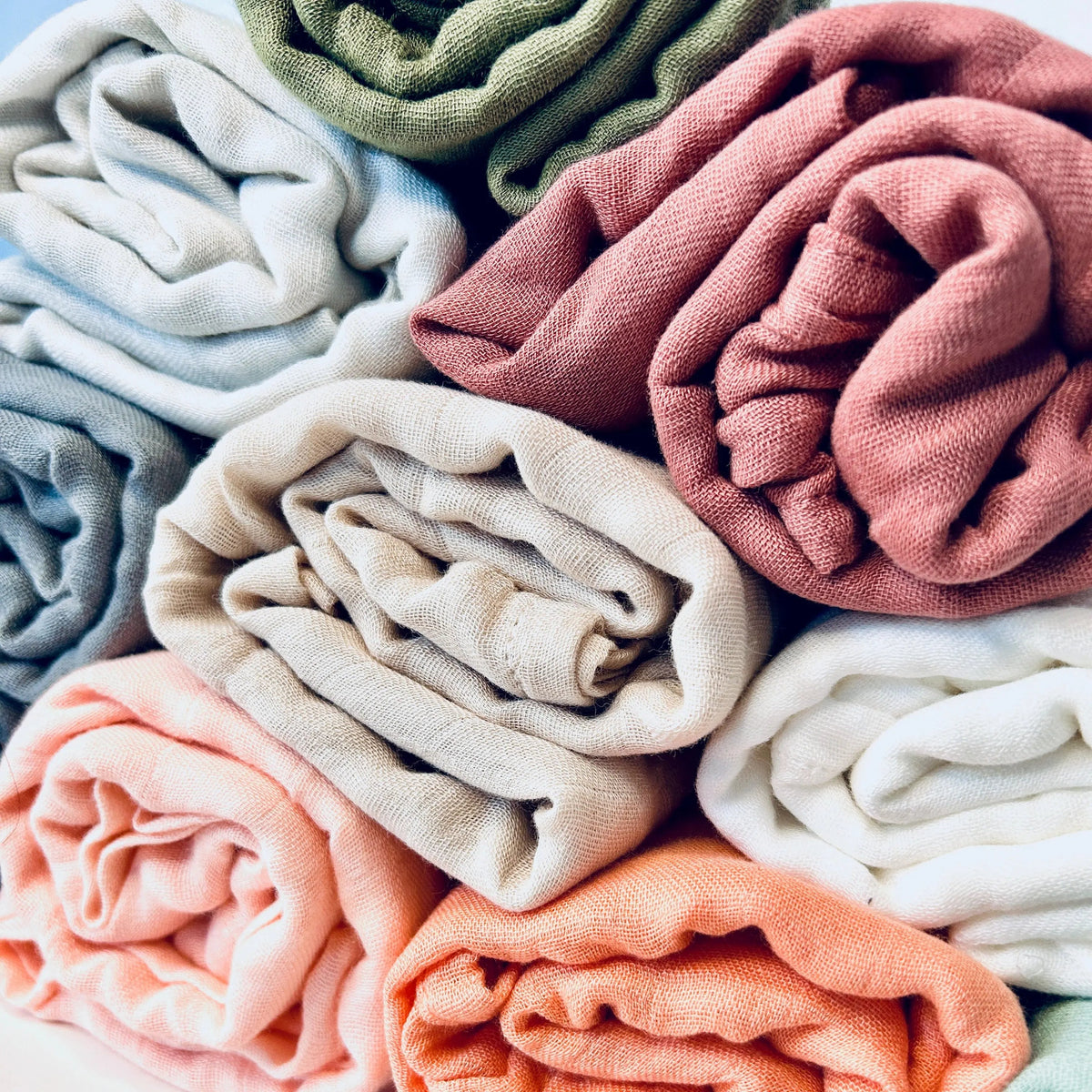Mousseline en bambou pour bébé – Acier