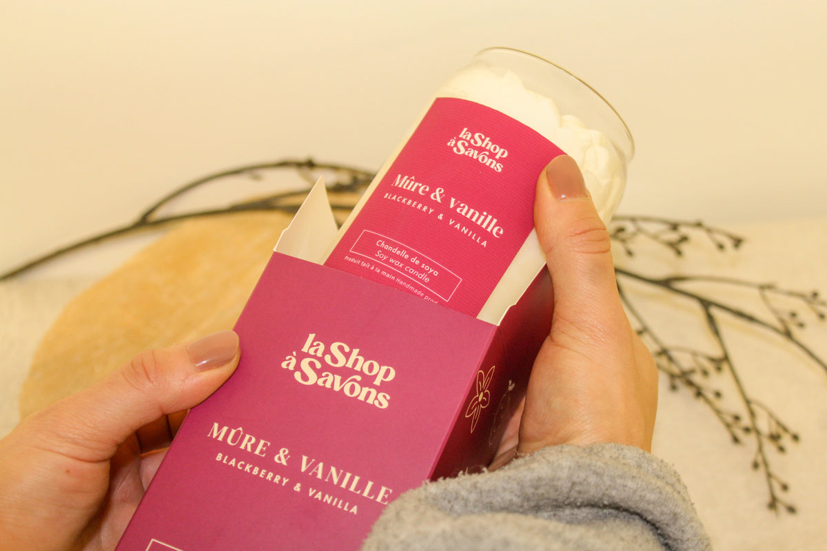 Soy candle 16 oz - Blackberry & Vanilla