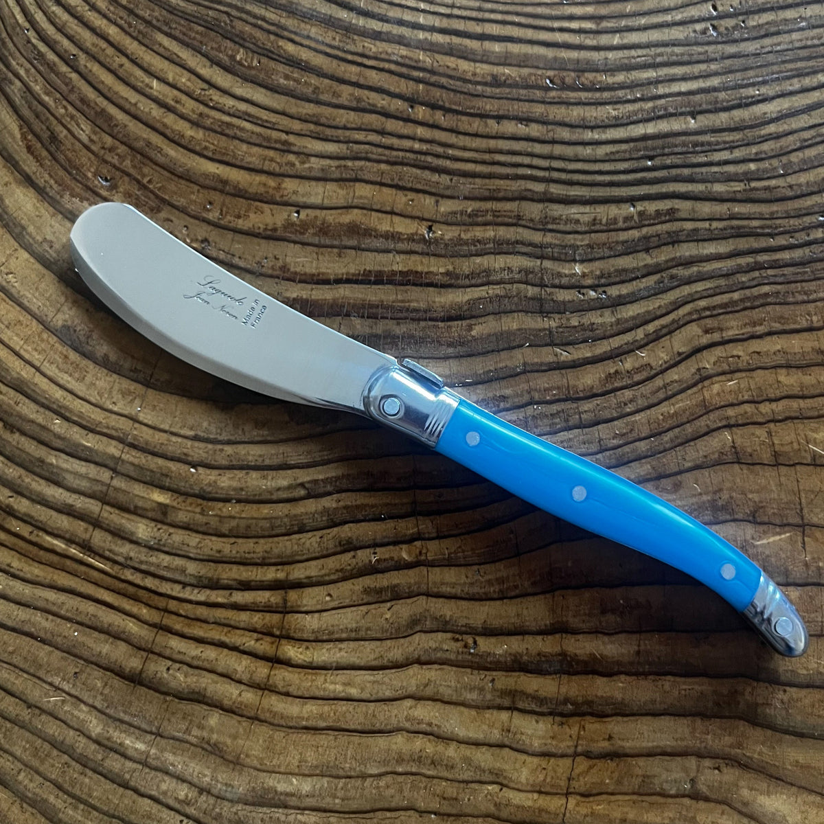Couteau à beurre Laguiole ®, Bleu Pastel