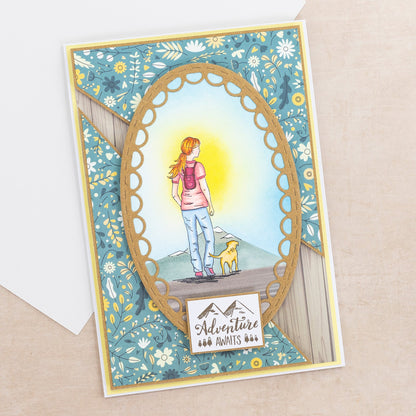 Crafters Companion The Great Outdoors Clear Acrylic Stamp Set - Scenic Route