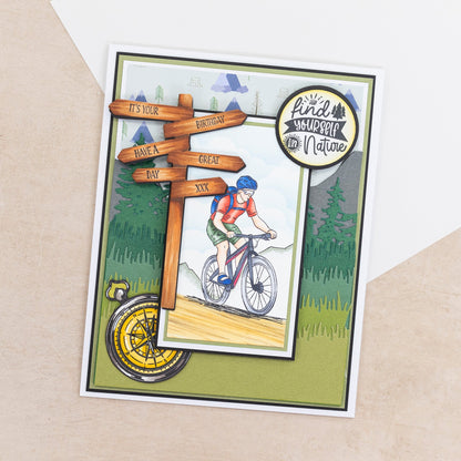 Crafters Companion The Great Outdoors Clear Acrylic Stamp Set - Wild Side