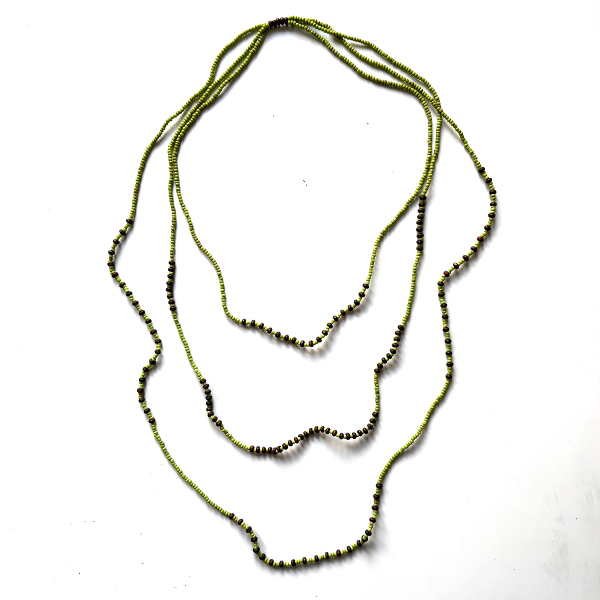 Triple Strand Beaded Necklace