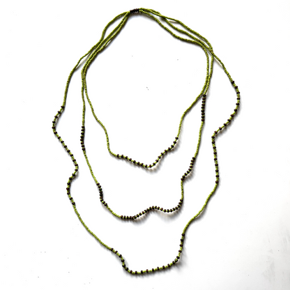 Triple Strand Beaded Necklace