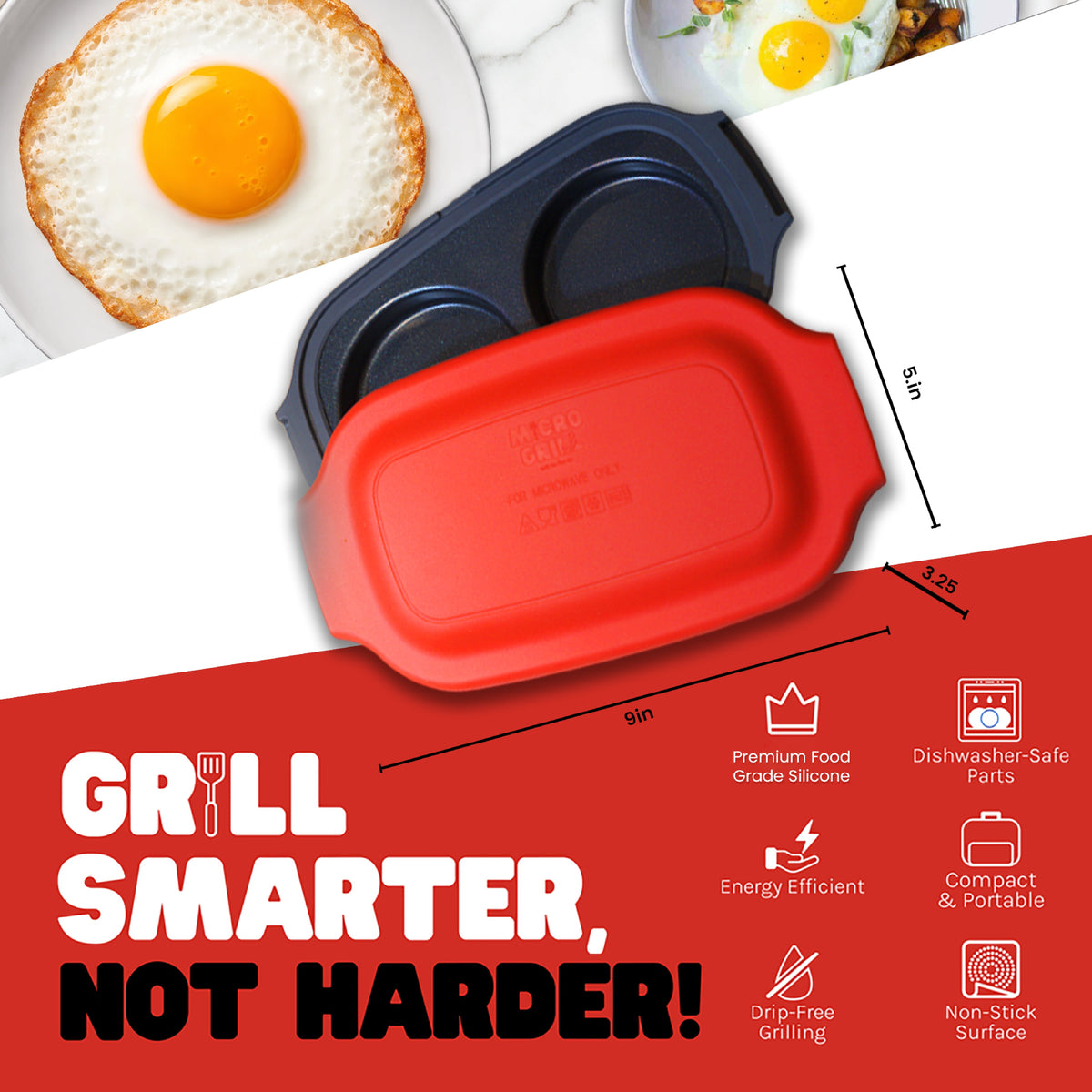 Micro Grill Egg Mate™ - Microwave Egg Cooker
