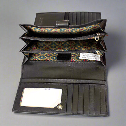 JBG International Women's Trifold RFID Leather Wallet