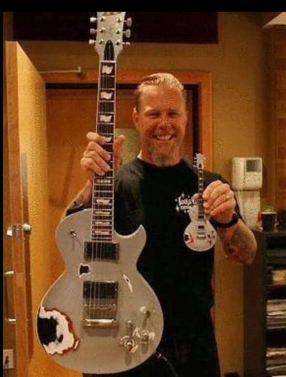 James Hetfield Grey Truckster Mini Guitar Replica