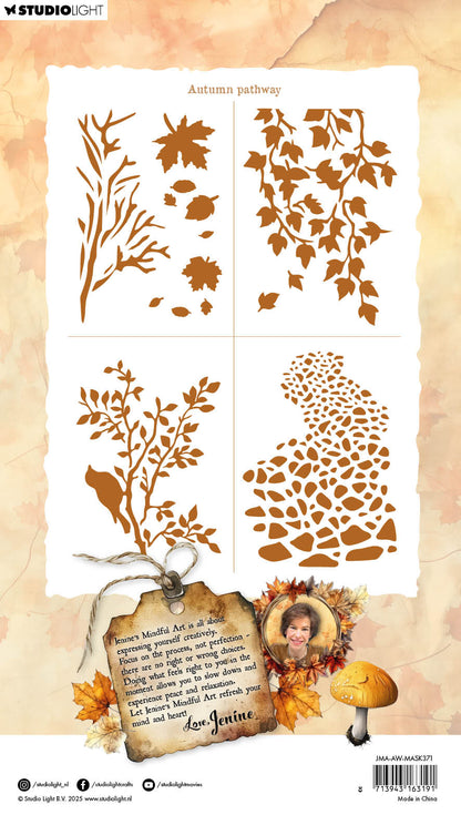 JMA Masque Sentier d'Automne, 4 Masques Automne Dans Les Bois 1 Pièce