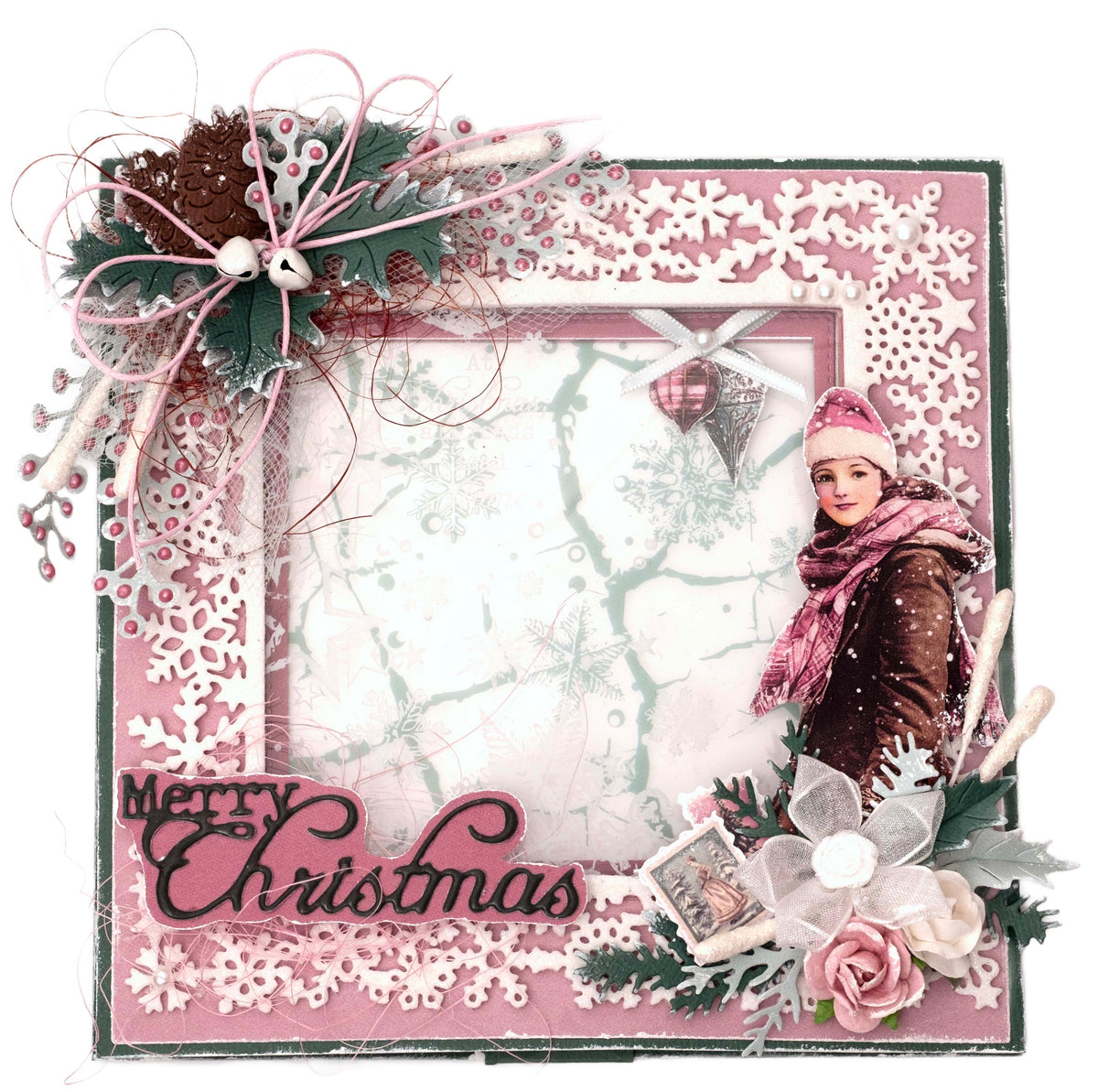 JMA Cutting Die Christmas Greens Christmas Blush 9 Pieces