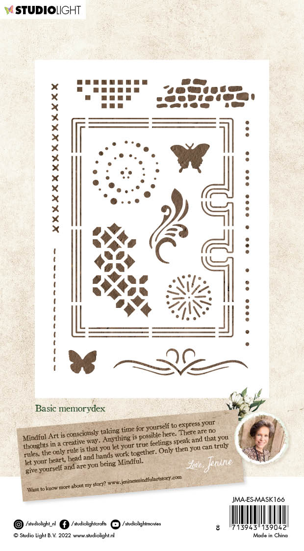 JMA Masque Basique Memorydex Essentiels 105x148x1mm 1 PC n°166