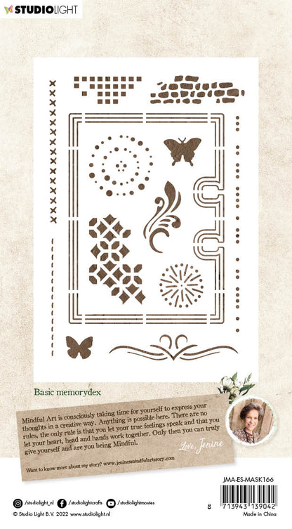 JMA Masque Basique Memorydex Essentiels 105x148x1mm 1 PC n°166