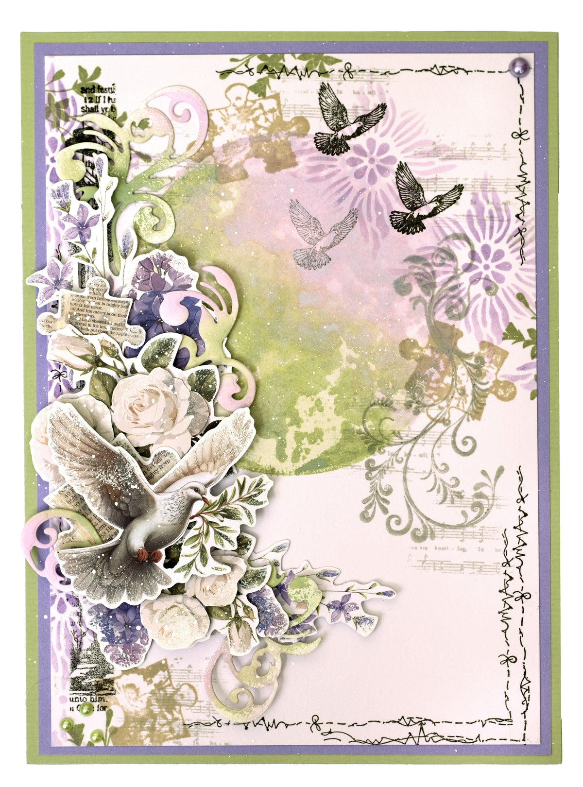 JMA Die-Cut Paper Pad Paper Elements Growing & Blooming 20 Sheets