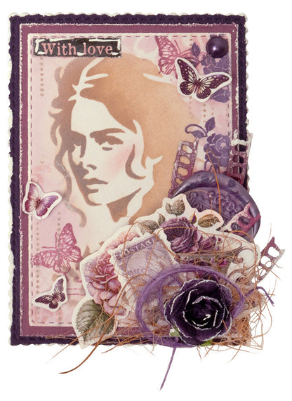 JMA Cutting Die Artist Trading Card Folder Victorian Dreams 10 PC