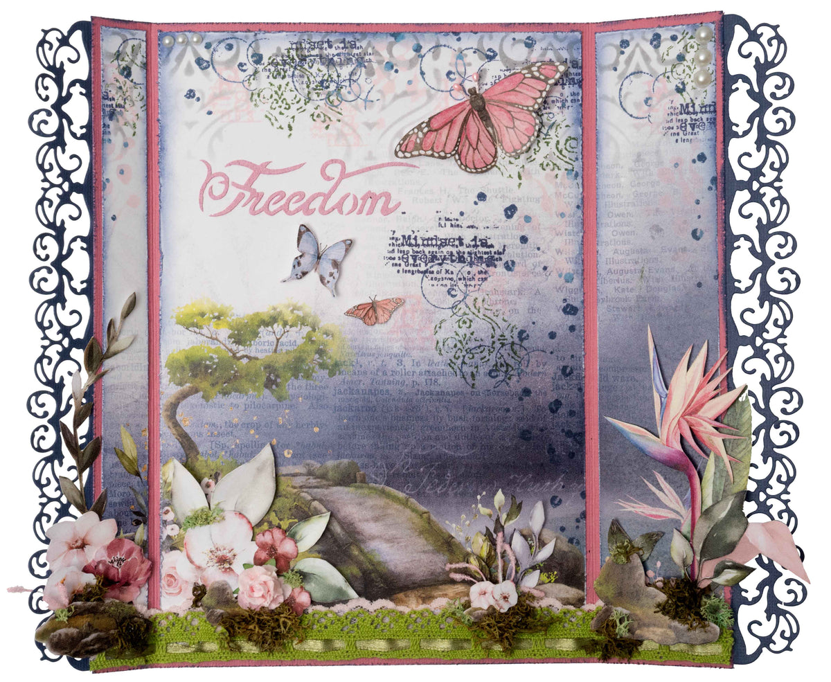 JMA Matrice de Découpe Dentelle Bordure Sentiments de Liberté 103x210x1mm 7 PC nr.515
