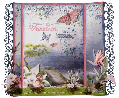 JMA Matrice de Découpe Dentelle Bordure Sentiments de Liberté 103x210x1mm 7 PC nr.515