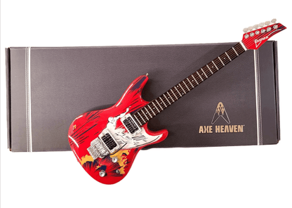 Réplique miniature de la guitare Joe Satriani Silver Surfer