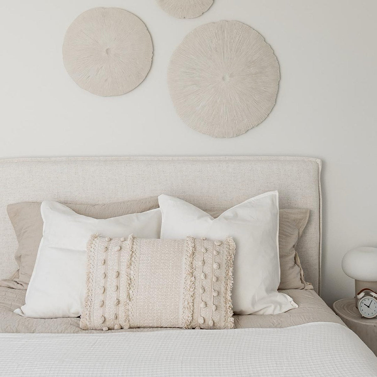 Lit plateforme de rangement Watkins – Crème