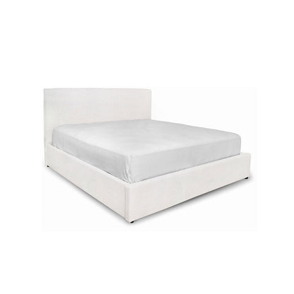 Lit plateforme de rangement Watkins – Crème