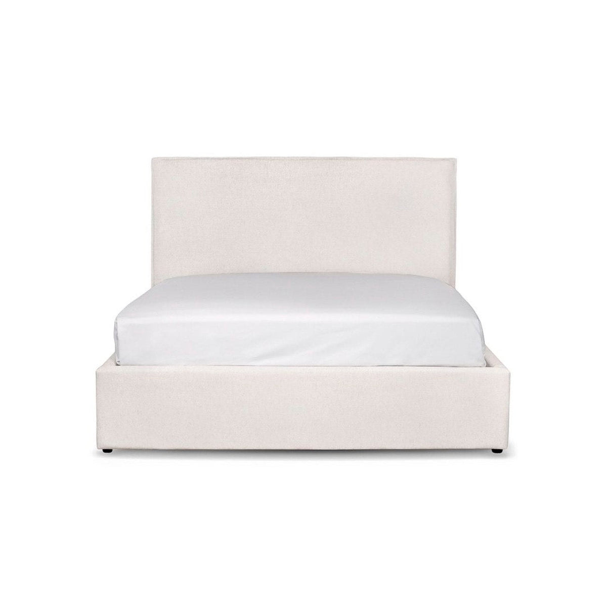 Lit plateforme de rangement Watkins – Crème