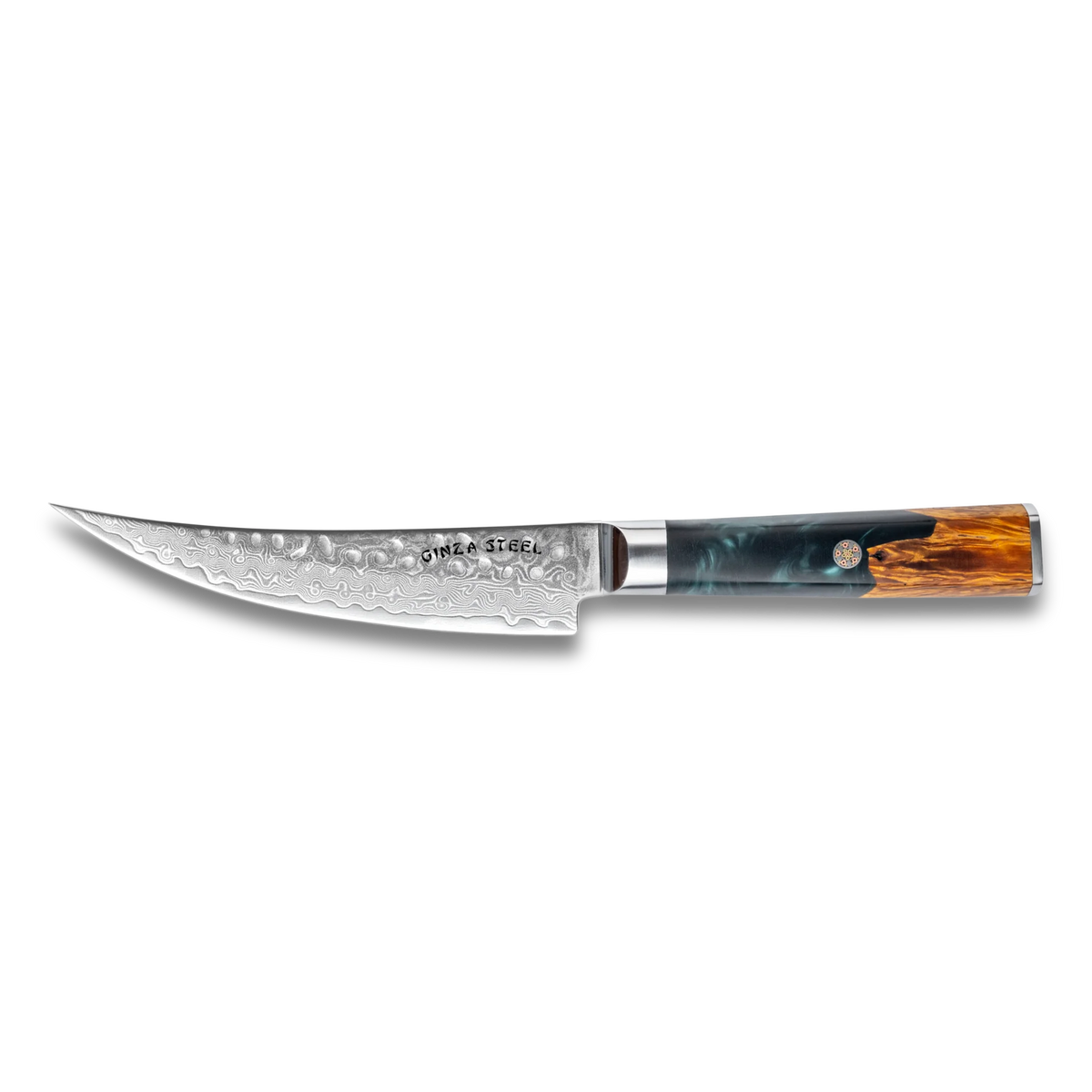 Kaze Katana Boning Knife 6″ | Damascus Steel by Ginza Steel