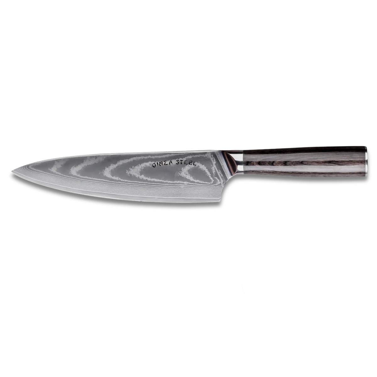 LUCIA 20 | Couteau de Chef en Acier 8Cr18Mov / Manche en Bois de Pakka
