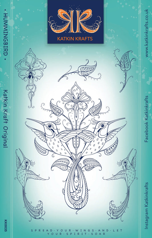 Tampons transparents Katkin Krafts Colibri 6 x 8 po