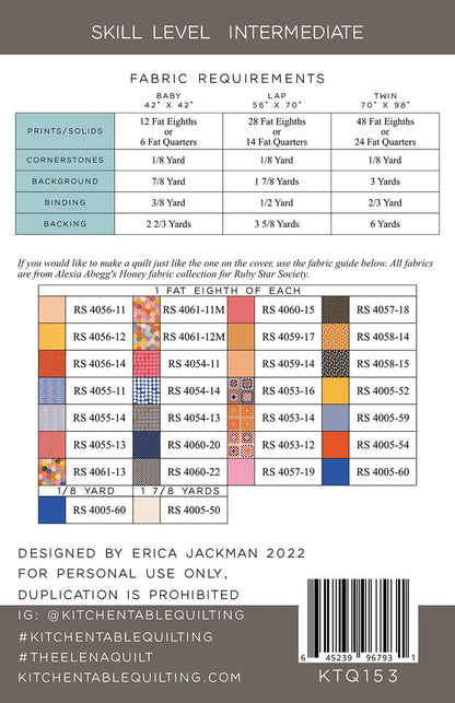 The Elena Quilt Pattern