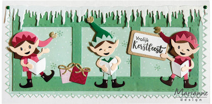 Matrice de découpe Marianne Design Collectables - Christmas Elves By Eline & Marleen