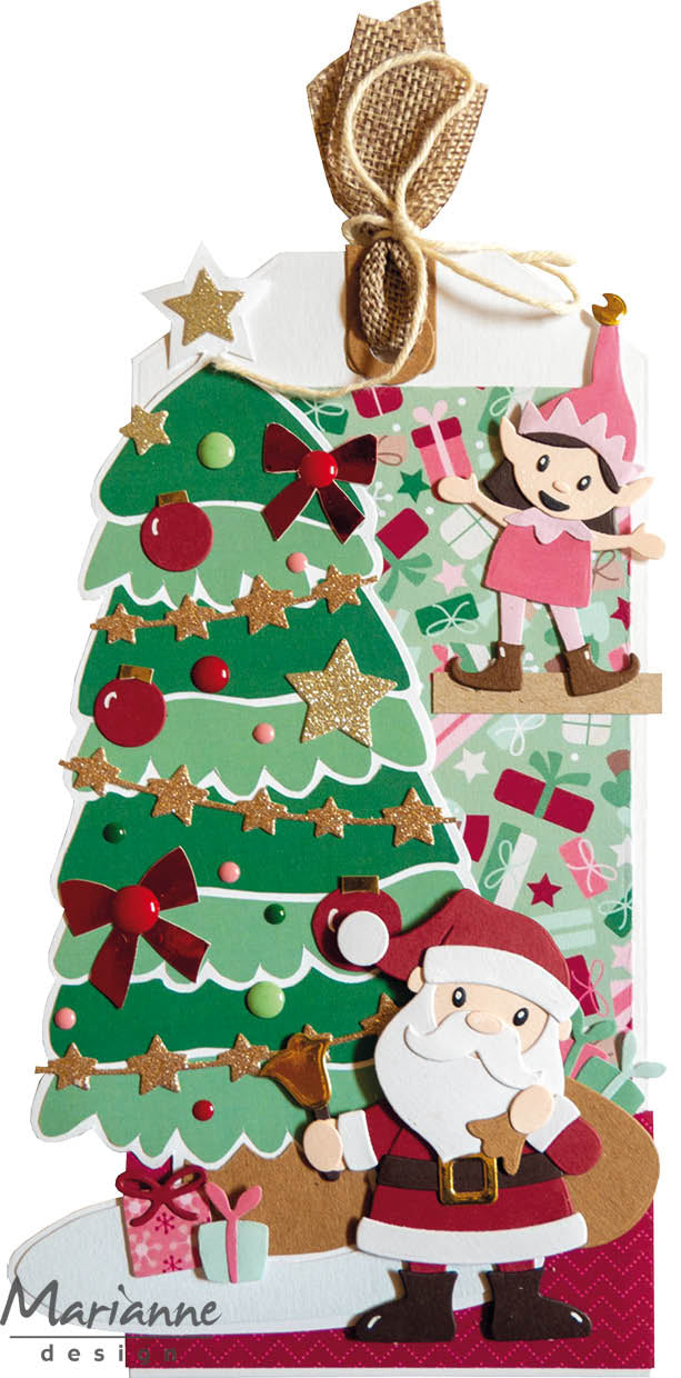 Matrice de découpe Marianne Design Collectables - Christmas Elves By Eline & Marleen