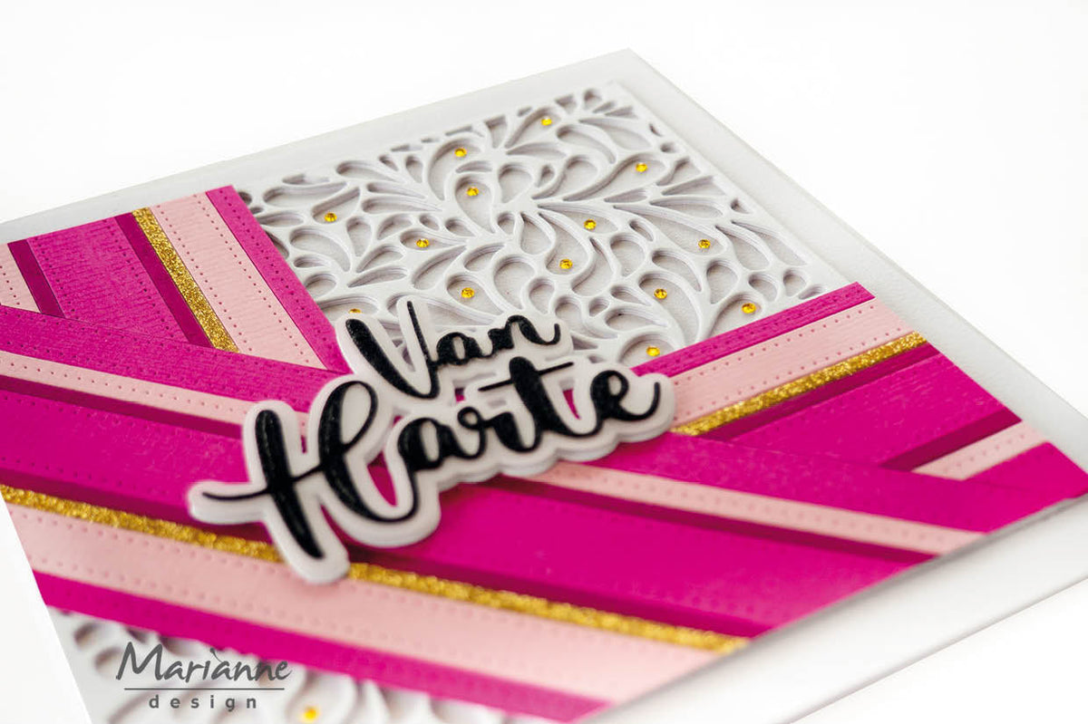 Matrice de découpe Marianne Design Craftables - Fond de succulentes