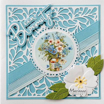 Matrice de découpe Marianne Design Craftables - Fond de succulentes