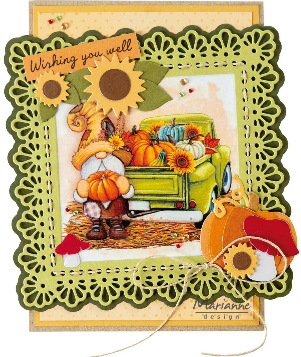 Marianne Design Craftables Matrice de découpe - Carré de ficelle