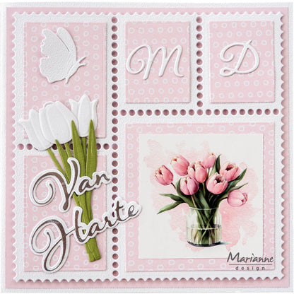 Marianne Design Craftables Matrice de découpe - Mise en page - Carré à tamponner