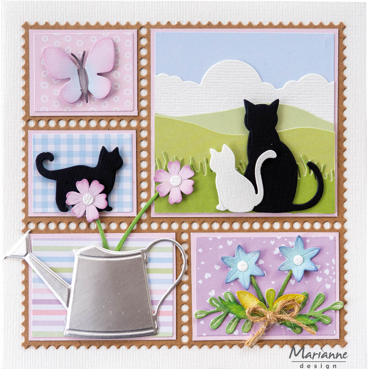 Marianne Design Craftables Matrice de découpe - Mise en page - Carré à tamponner