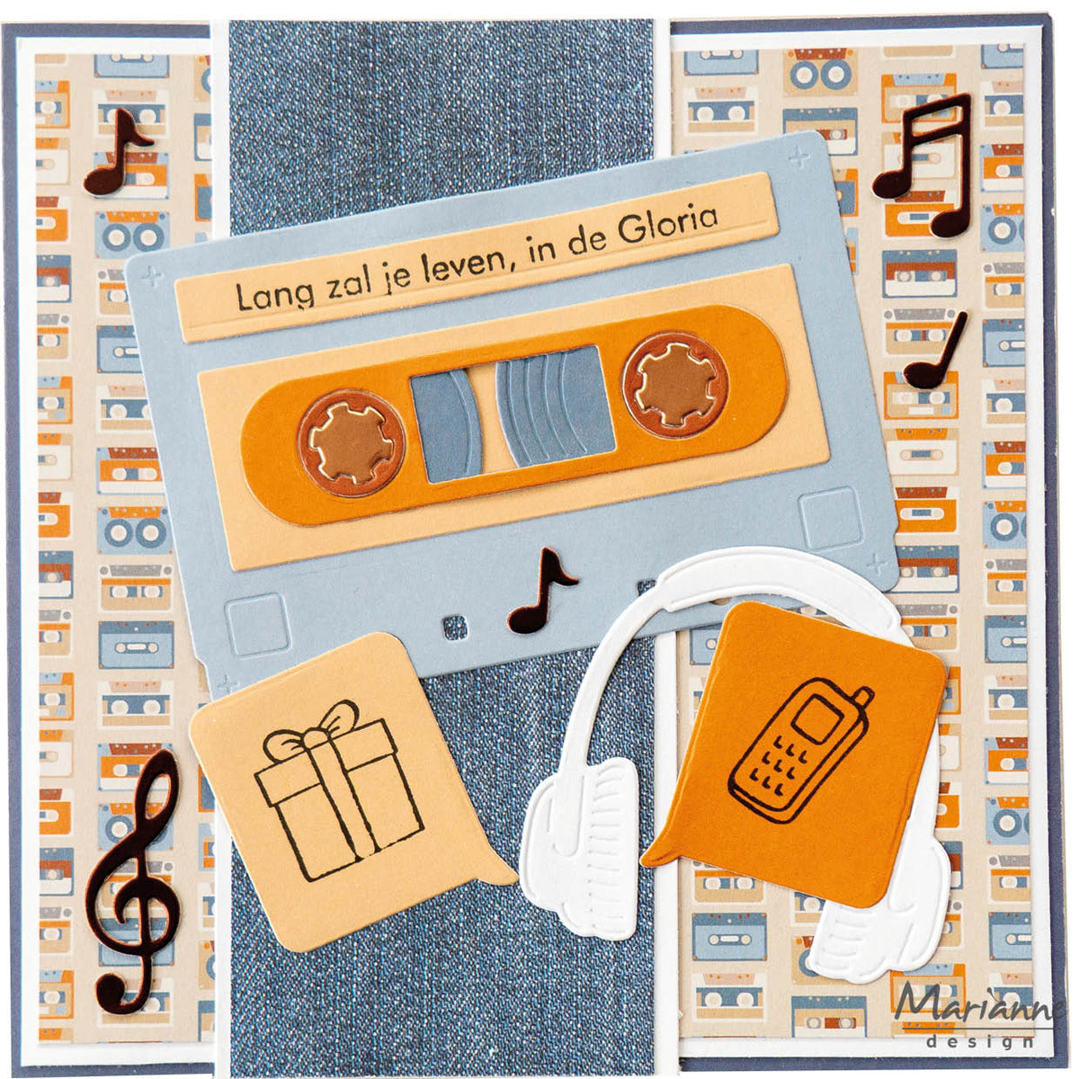 Marianne Design 6x12 Cardstock - Hi Handsome!