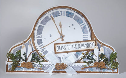Horloge au pochoir de bricolage
