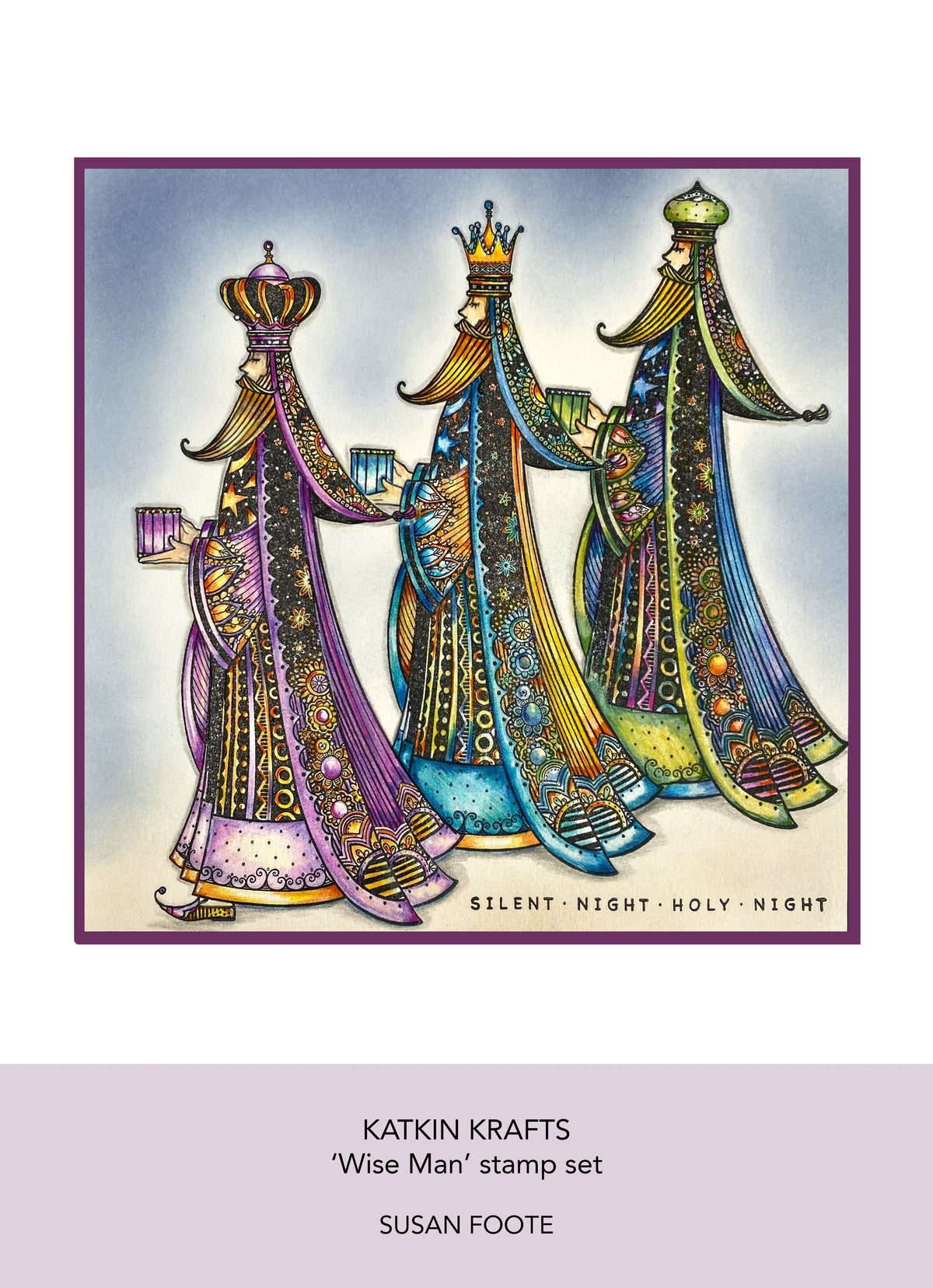 Katkin Krafts Wise Man 6 in x 8 in Clear Stamp Set