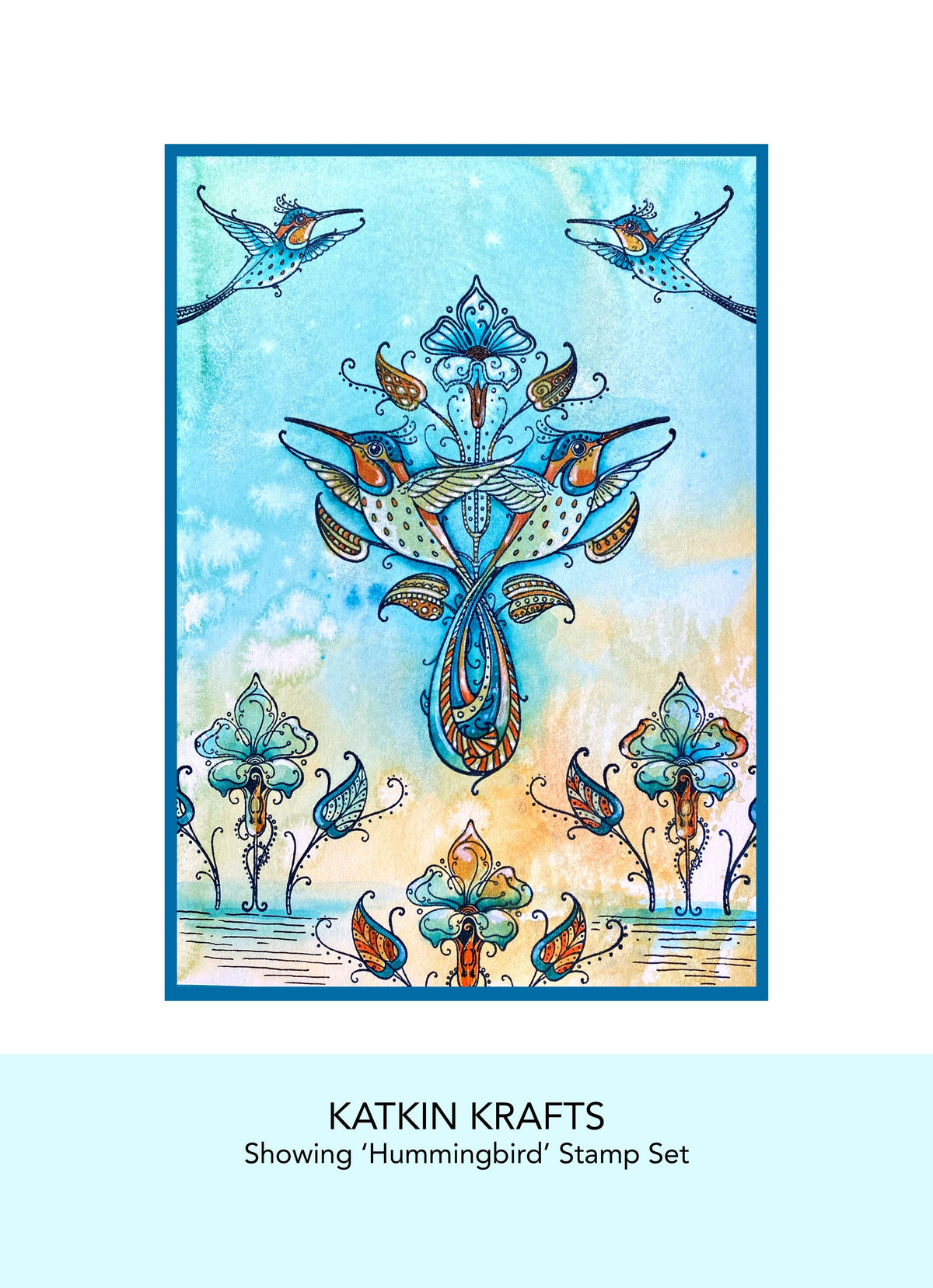 Tampons transparents Katkin Krafts Colibri 6 x 8 po