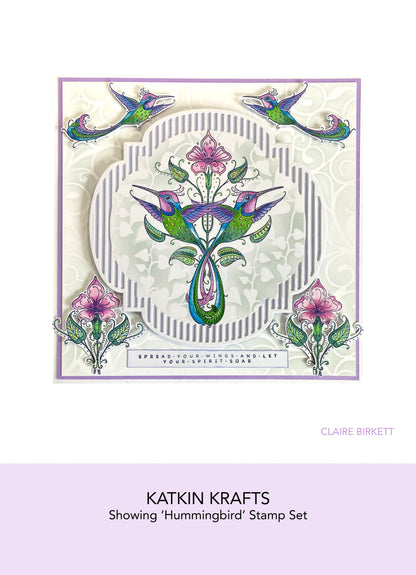 Tampons transparents Katkin Krafts Colibri 6 x 8 po