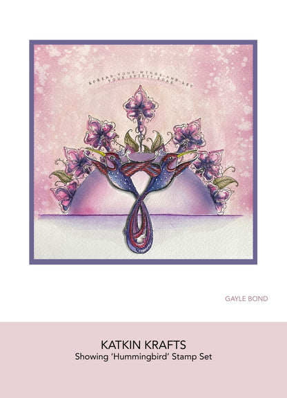 Tampons transparents Katkin Krafts Colibri 6 x 8 po