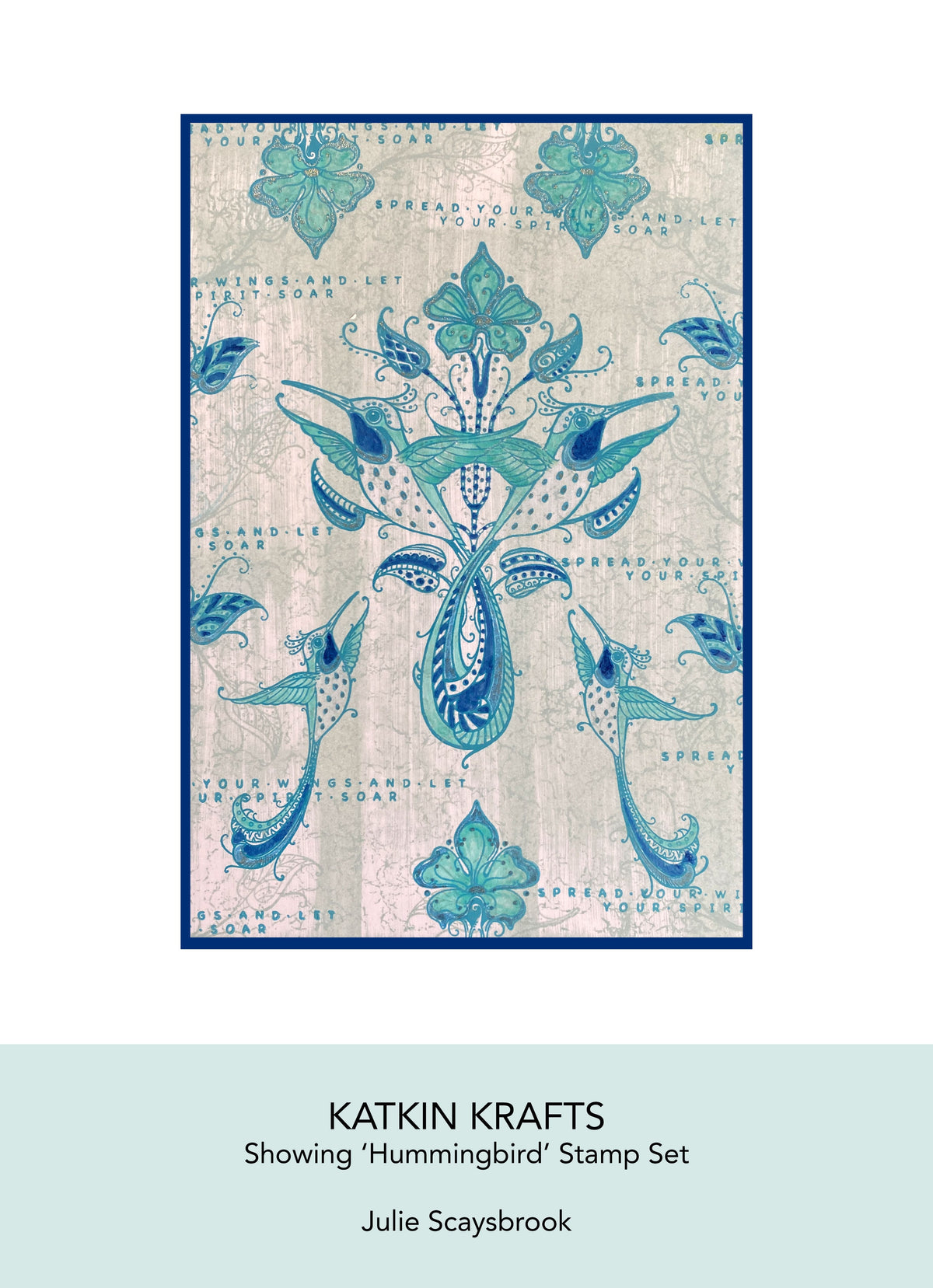 Tampons transparents Katkin Krafts Colibri 6 x 8 po